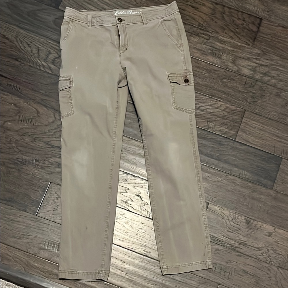 Eddie Bauer Tan Straight Leg Jeans Classic Style